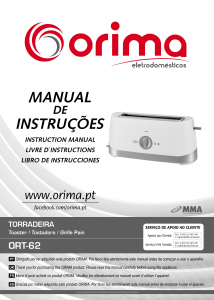 Manual Orima ORT-62 Toaster