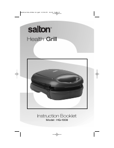 Handleiding Salton HG-1008 Contactgrill