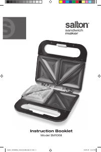 Manual Salton SM-1068A Contact Grill