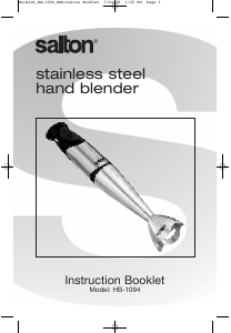 Manual Salton HB-1094 Hand Blender