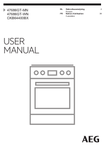 Handleiding AEG CKB64400BX Fornuis