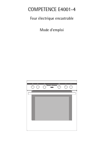 Mode d’emploi AEG E4001-4-M Cuisinière