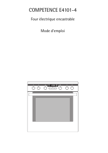 Mode d’emploi AEG E4101-4-M Cuisinière