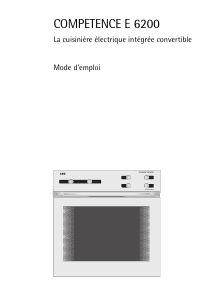 Mode d’emploi AEG E6200-W Cuisinière