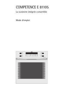 Mode d’emploi AEG E81105-A Cuisinière