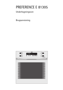 Brugsanvisning AEG E81305-M2 Komfur