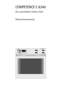 Bedienungsanleitung AEG E8340-M Herd