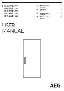 Käyttöohje AEG RKB539F1DX Jääkaappi