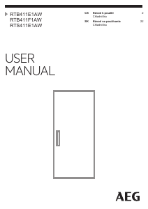 Manuál AEG RTB411E1AW Lednice