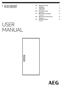 Manual de uso AEG S74010KDW0 Refrigerador