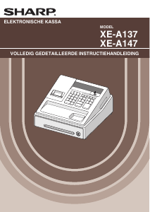 Handleiding Sharp XE-A137 Kassasysteem