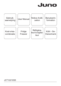 Handleiding Juno JCT12210S5 Koel-vries combinatie