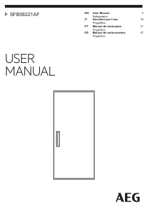 Manuale AEG SFB58221AF Frigorifero