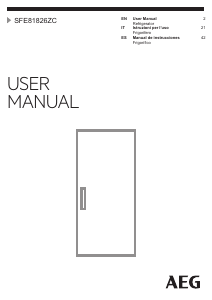 Manual de uso AEG SFE81826ZC Refrigerador