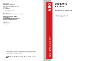 Návod AEG SK71240I Chladnička