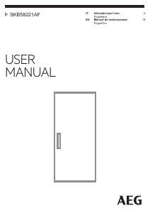 Manuale AEG SKB58221AF Frigorifero