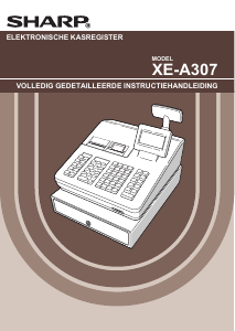 Handleiding Sharp XE-A307 Kassasysteem