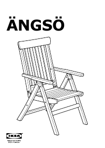 Bruksanvisning IKEA ANGSO (fold) Trädgårdsstol