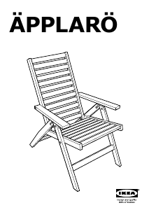 Manual IKEA APPLARO Cadeira de jardim