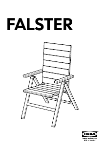 Brugsanvisning IKEA FALSTER (fold) Havestol